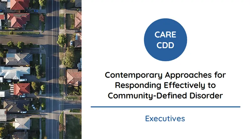 Image for Contemporary Approaches for Responding Effectively to Community-Defined Disorder for Executives