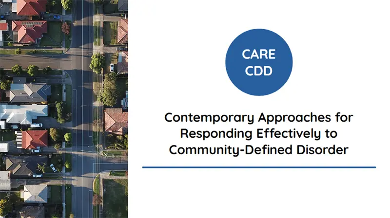 Image for Contemporary Approaches for Responding Effectively to Community-Defined Disorder 