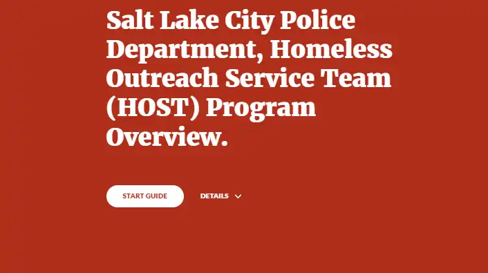 Image for Salt Lake City Police Department, Homeless Outreach Service Team (HOST) Program Overview